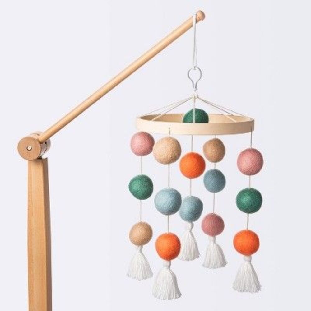 Cloud Island - Mobile with Round Balls Crib Toy - Cloud Island -  Brown
